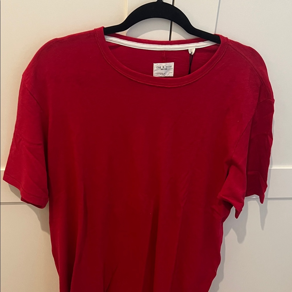 Rag & Bone Red Core Crew Neck Tee